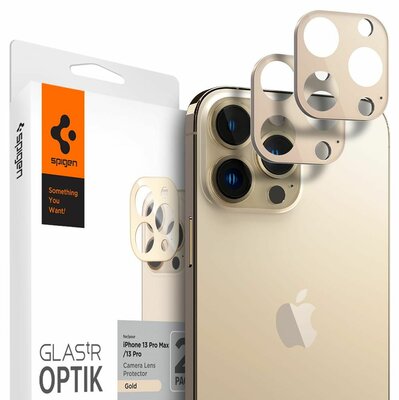 Spigen Optik Camera iPhone 13 Pro / iPhone 13 Pro Max&nbsp;beschermer Goud