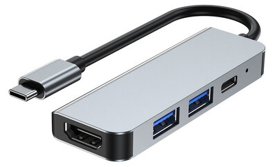 hubie twee USB-C hub met HDMI poort