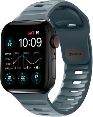 Nomad Sport FKM Apple Watch 45 / 44 / 42 mm bandje Blauw