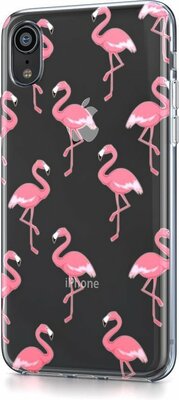 BeHello Gel iPhone XR hoesje Flamingo