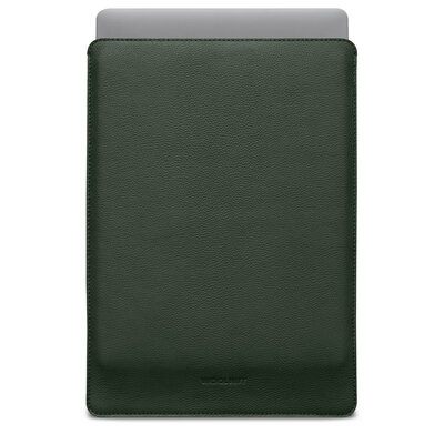 Woolnut Leather MacBook Pro 16 inch M1 sleeve Groen