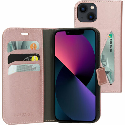 Mobiparts Classic Wallet iPhone 13 hoesje Roze