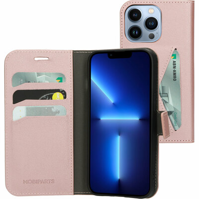Mobiparts Classic Wallet iPhone 13 Pro hoesje Roze