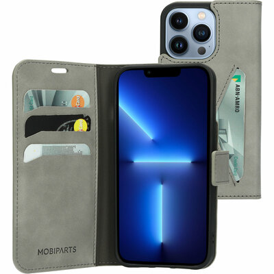 Mobiparts Classic Wallet iPhone 13 Pro Max hoesje Grijs