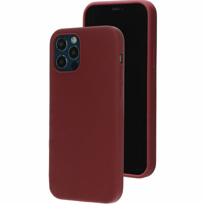 Mobiparts Silicone iPhone 12 Pro / iPhone 12&nbsp;hoesje Plum Rood