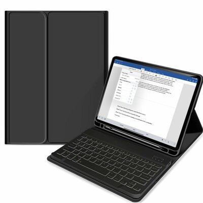 Tech Protection KeyBoard iPad Air 11 / 10,9 inch toetsenbordhoesje Zwart