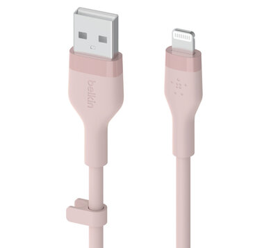 Belkin BoostCharge Flex USB-A naar Lightning kabel 1 meter roze