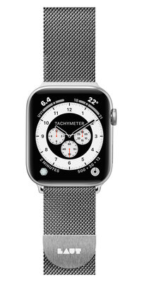 LAUT Steel Loop Apple Watch 41 / 40 / 38 mm bandje Zilver