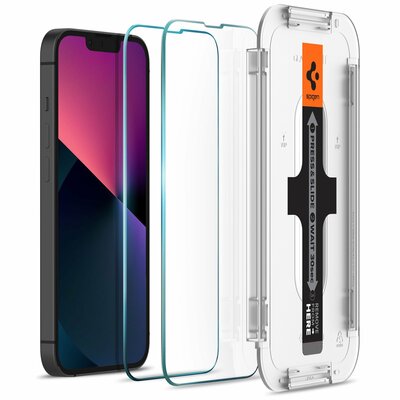 Spigen GlastR EZ Fit iPhone 14 Pro glazen screenprotector 2 pack