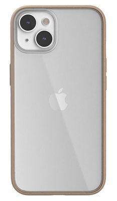 Woodcessories Clear iPhone 14 Plus hoesje taupe