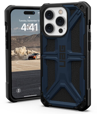 UAG Monarch iPhone 14 Pro hoesje blauw 