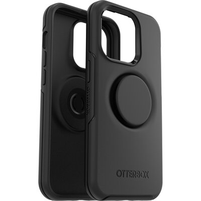 Otterbox Symmetry + Pop iPhone 14 Pro hoesje zwart