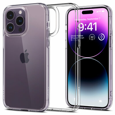 Spigen Ultra Hybrid iPhone 14 Pro hoesje transparant