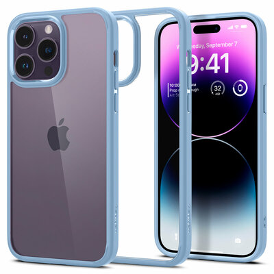 Spigen Ultra Hybrid iPhone 14 Pro hoesje blauw
