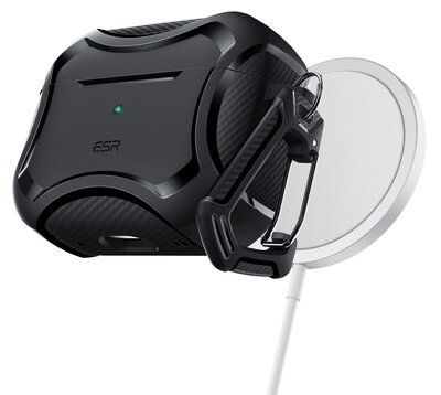 ESR Cyber Armor MagSafe AirPods Pro 2 hoesje zwart