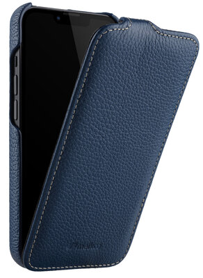 Melkco leren Jacka iPhone 14 Pro hoesje blauw