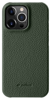 Melkco leren Snap iPhone 14 Pro hoesje groen