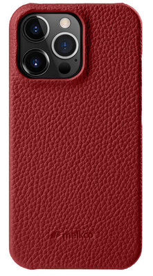 Melkco leren Snap iPhone 14 Pro hoesje rood