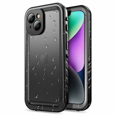 Tech Protection waterdicht iPhone 14 hoesje zwart