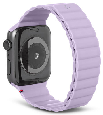 Decoded Silicone Magnetic Apple Watch 45 / 44 mm bandje lavender