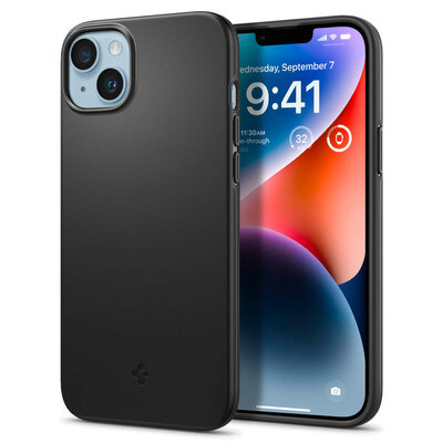 Spigen Thin Fit iPhone 14 hoesje zwart