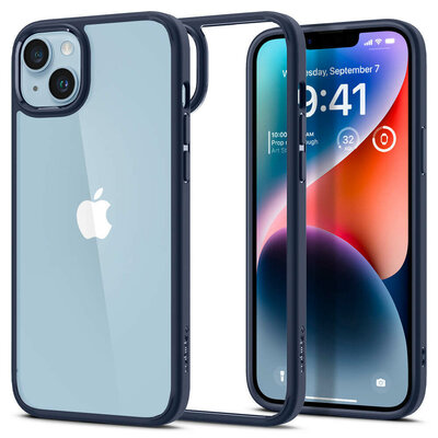 Spigen Ultra Hybrid iPhone 14 hoesje navy