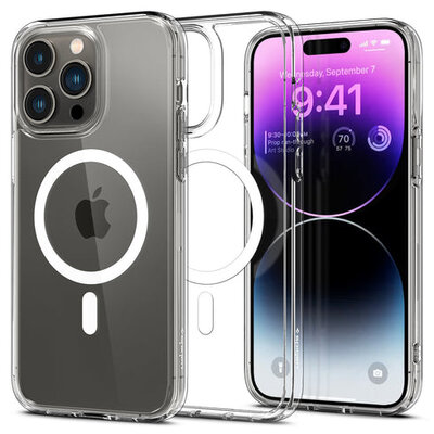 Spigen Crystal Hybrid MagSafe iPhone 14 Pro hoesje transparant