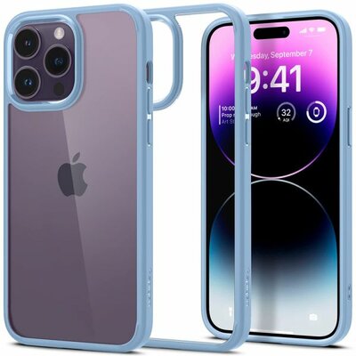 Spigen Crystal Hybrid iPhone 14 Pro hoesje blauw