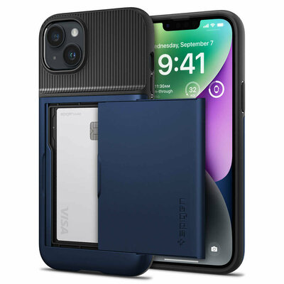 Spigen Slim Armor CS iPhone 14 Plus hoesje navy