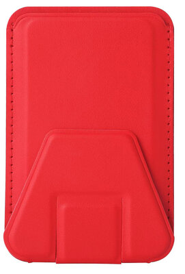 hoesie MagSafe wallet portemonnee hoesje met stand rood
