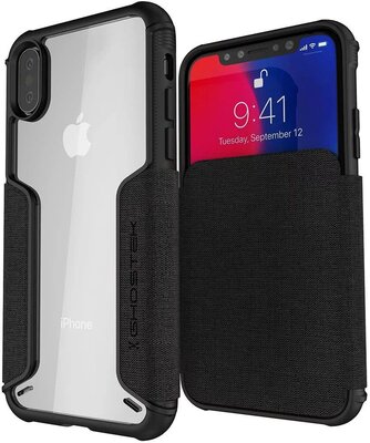 Ghostek Exec 3 iPhone XS hoesje Zwart