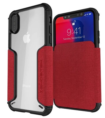 Ghostek Exec 3 iPhone XS hoesje Rood