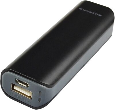 Mobiparts Slim 2000 mAh USB powerbank Zwart