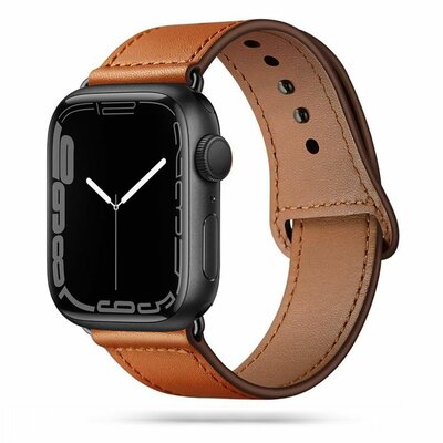 TechProtection leren Apple Watch 41 / 40 mm bandje bruin