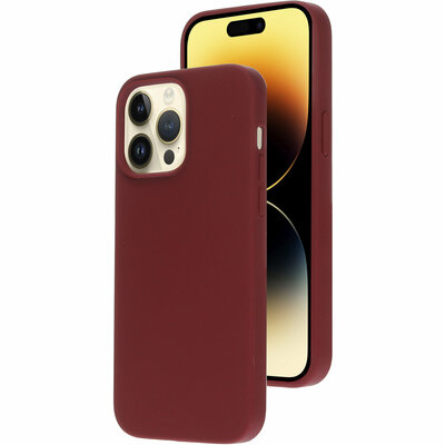 Mobiparts Silicone iPhone 14 Pro Max hoesje plum