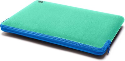 C6 Zip MacBook 13 / 14 inch sleeve Mint / Blauw