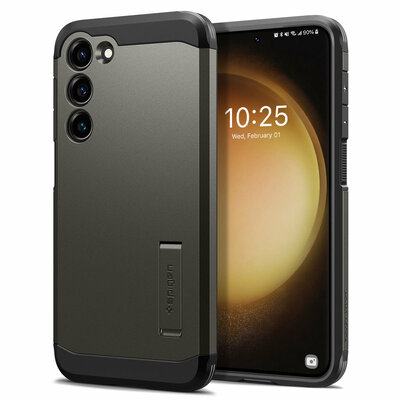 Spigen Tough Armor Galaxy S23 hoesje gun metal