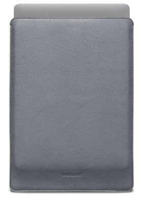 Woolnut Leather MacBook Pro 16 inch M2 / M1 sleeve grijs