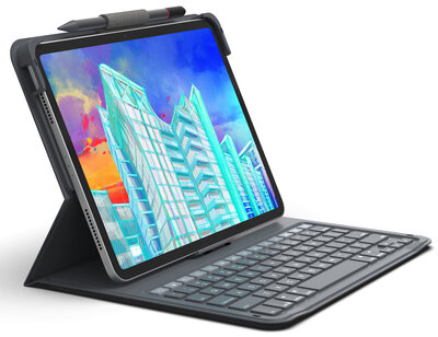 ZAGG Messenger Folio iPad 2022 10,9 inch toetsenbord hoes Zwart