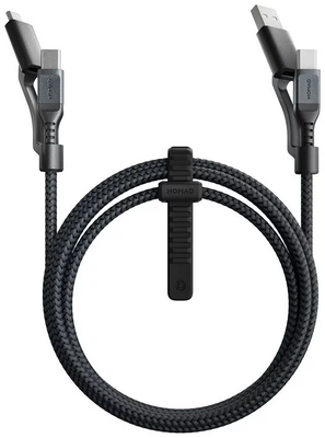 Nomad USB-C Kevlar Universele 1,5 meter kabel Zwart