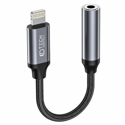 TechProtection Boost Lightning naar 3,5 mm audiokabel adapter