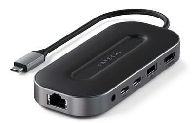 Satechi USB-4 Muliport hub met 2,5G ethernet aansluiting