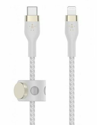 Belkin BoostCharge Pro Flex USB-C naar Lightning kabel 1 meter wit