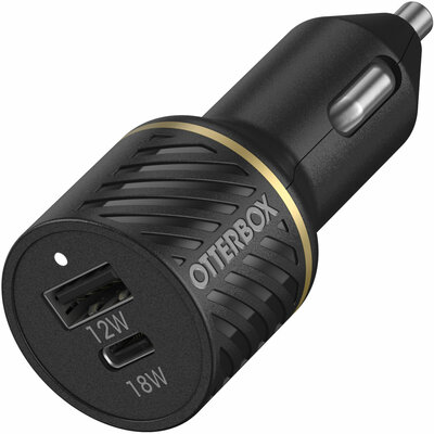 Otterbox 30 watt 2 poort USB-C + USB-A auto oplader