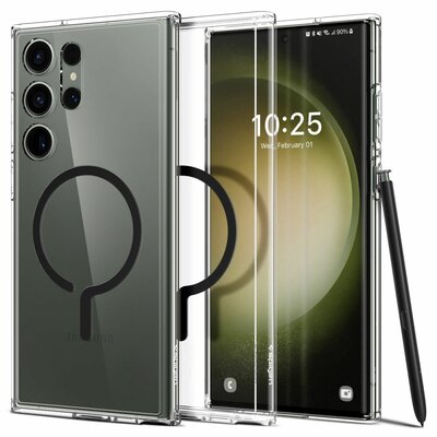 Spigen Ultra Hybrid Onetap Galaxy S23 Ultra hoesje zwart