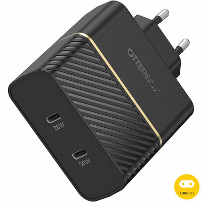 Otterbox USB-C 50 watt oplader Zwart