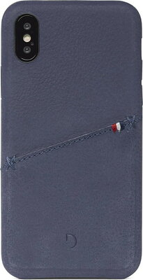 Decoded Leather Backcover iPhone X / XS hoesje Blauw