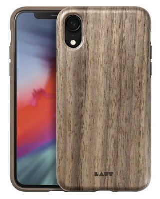 LAUT Pinnacle Wood iPhone XR hoesje Walnut