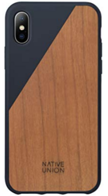 Native Union Clic Wooden iPhone X / XS hoesje Navy
