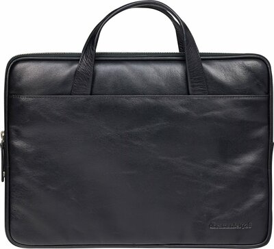 dbramante1928 Leather Silkeborg 13 inch laptoptas zwart